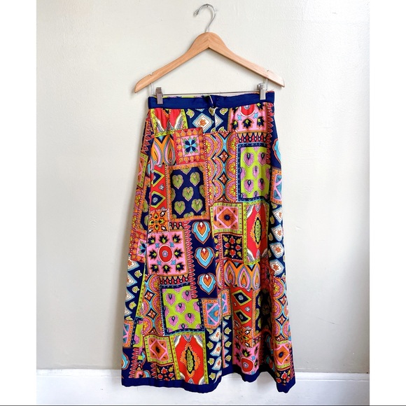 1960s Carrie couture quilted patchwork skirt - Picture 12 of 13